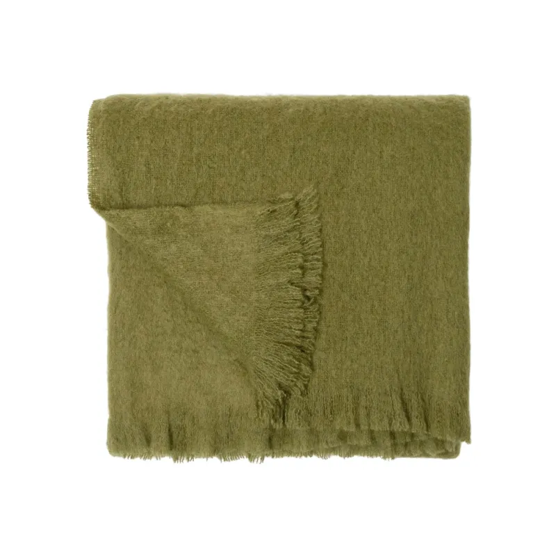 Mohair Scarf | Green sold by Obakki