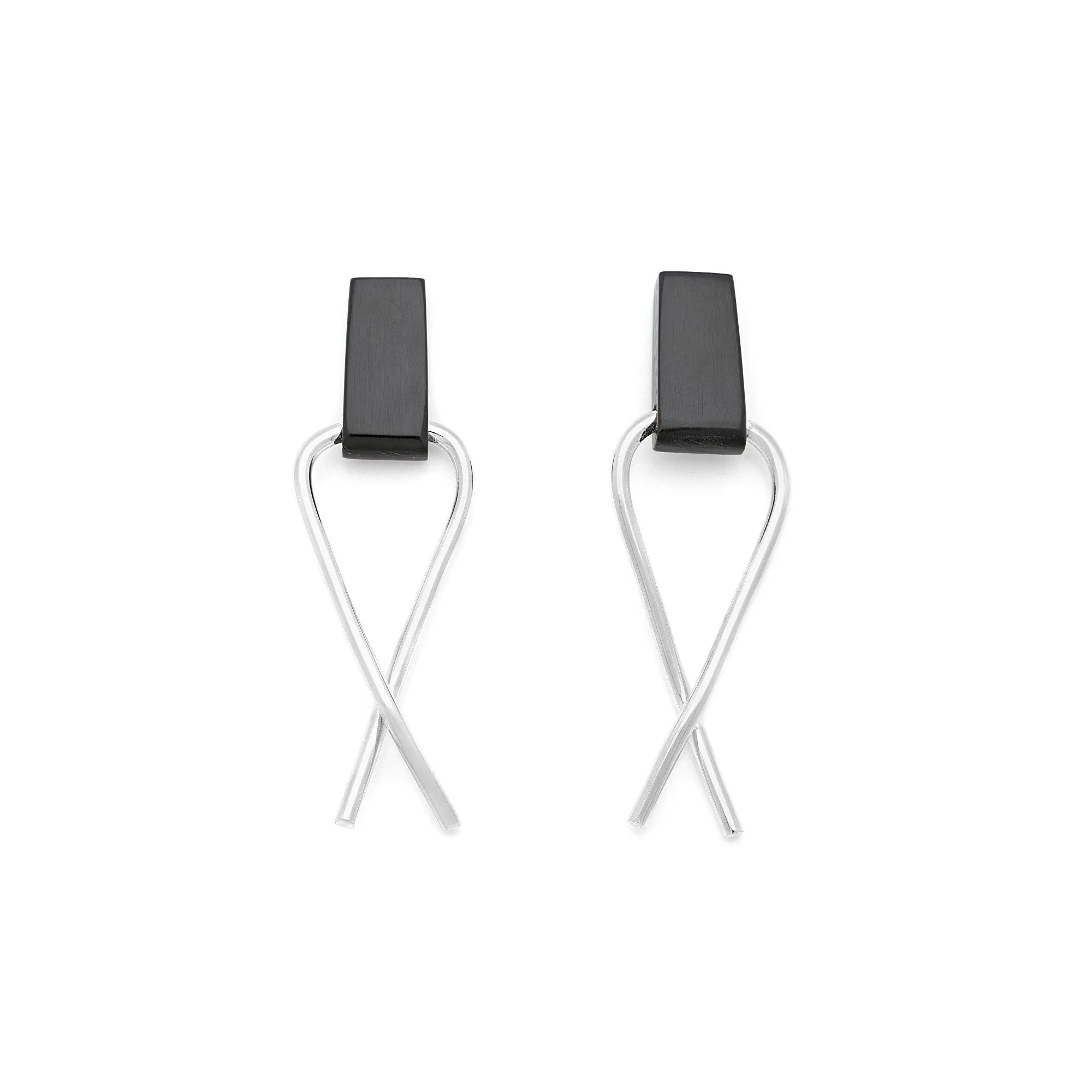Cross-over Horn Earrings sold by Obakki product image thumbnail 2