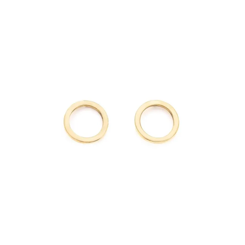 Circular Stud Earrings made by Obakki