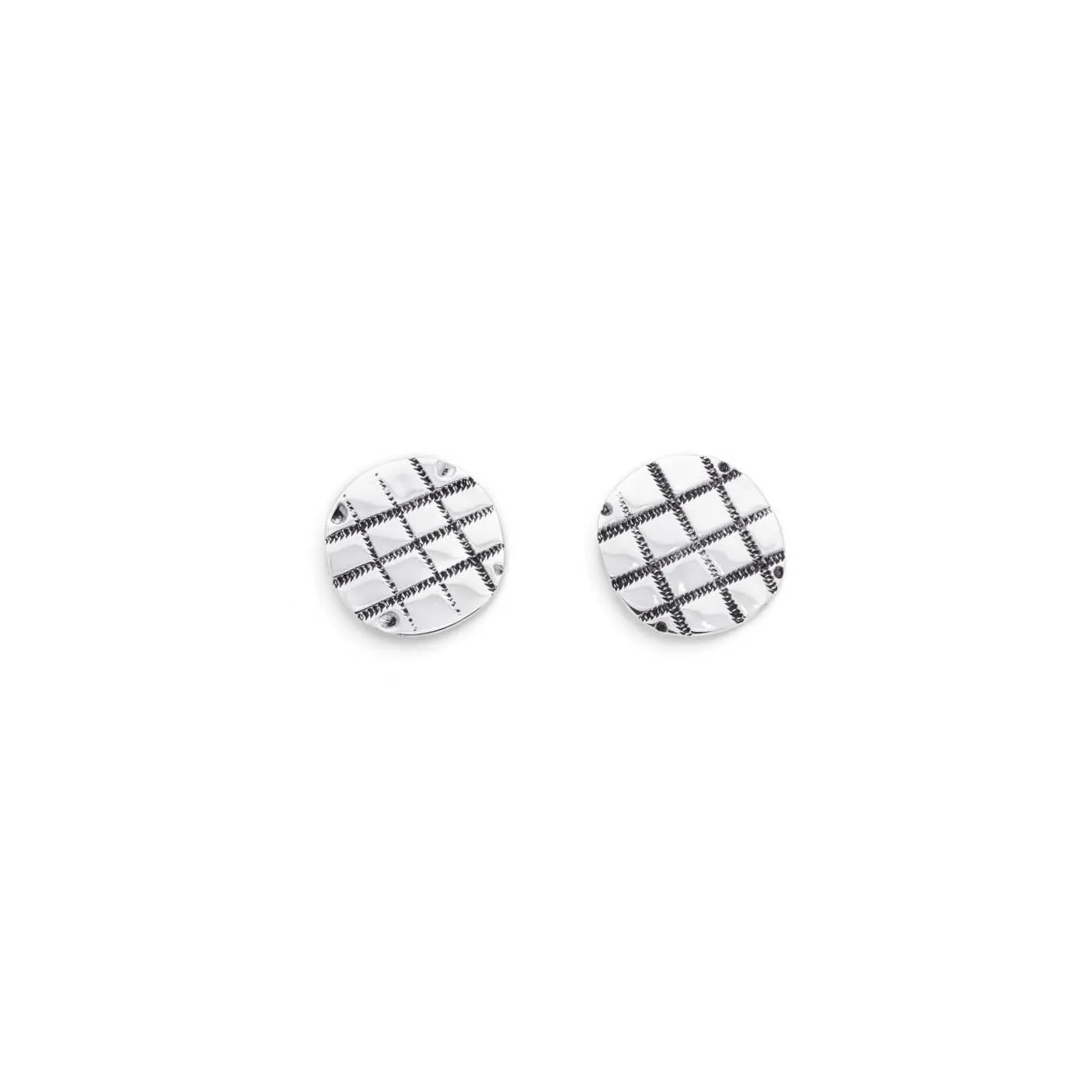 Grooved Circle Earrings sold by Obakki product image thumbnail 2