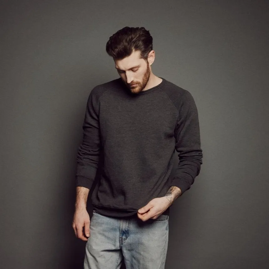 Men's Heathered Crew Sweatshirt sold by Obakki