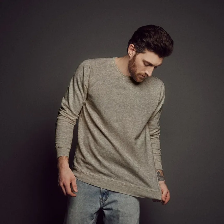 Men's Heathered Crew Sweatshirt sold by Obakki product image thumbnail 3
