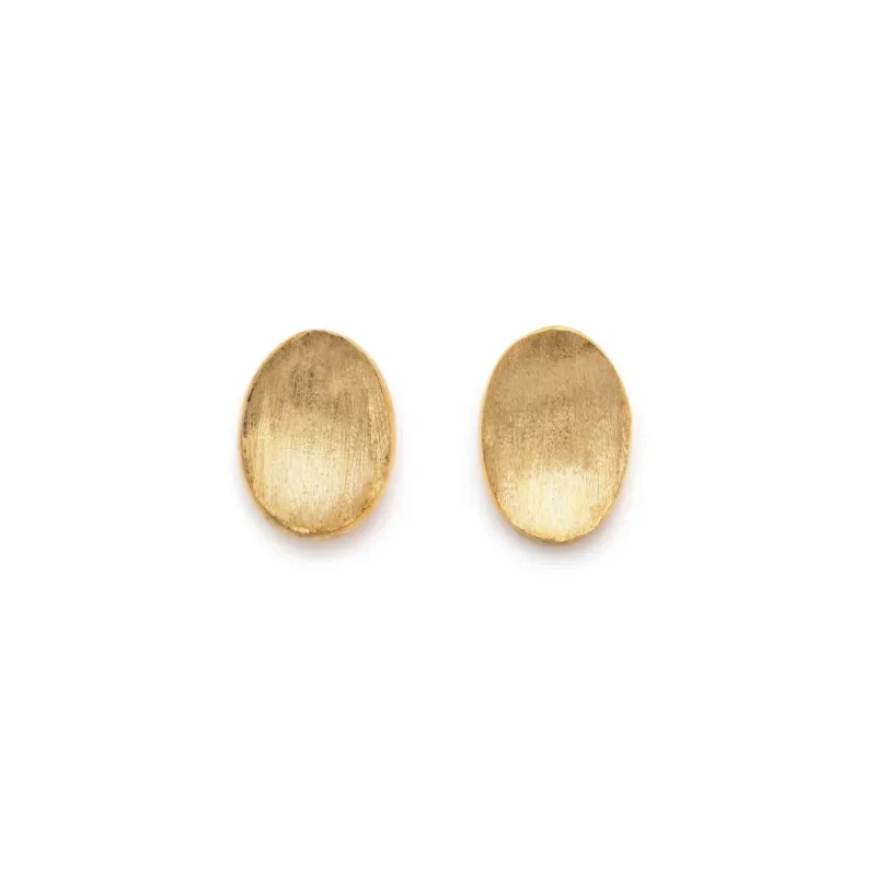 Concave Oval Earrings made by Obakki