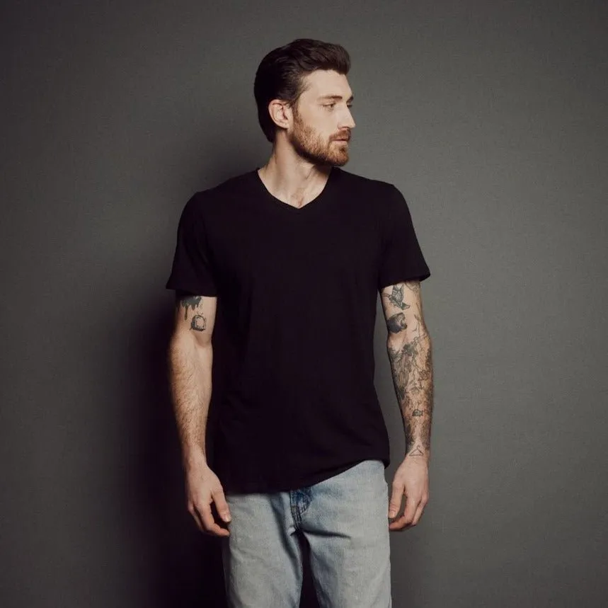 Men's Basic V-Neck sold by Obakki product image thumbnail 2