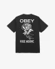 RISE ABOVE ROSE PIGMENT T-SHIRT sold by Obey