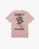 RISE ABOVE ROSE PIGMENT T-SHIRT sold by Obey