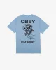 RISE ABOVE ROSE PIGMENT T-SHIRT sold by Obey