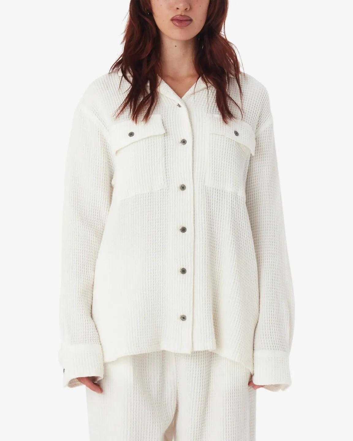 CAMILLE WAFFLE SHIRT sold by Obey