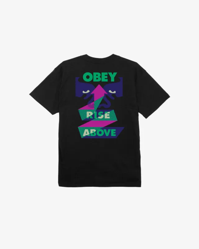 RISE ABOVE RIBBON CLASSIC T-SHIRT sold by Obey