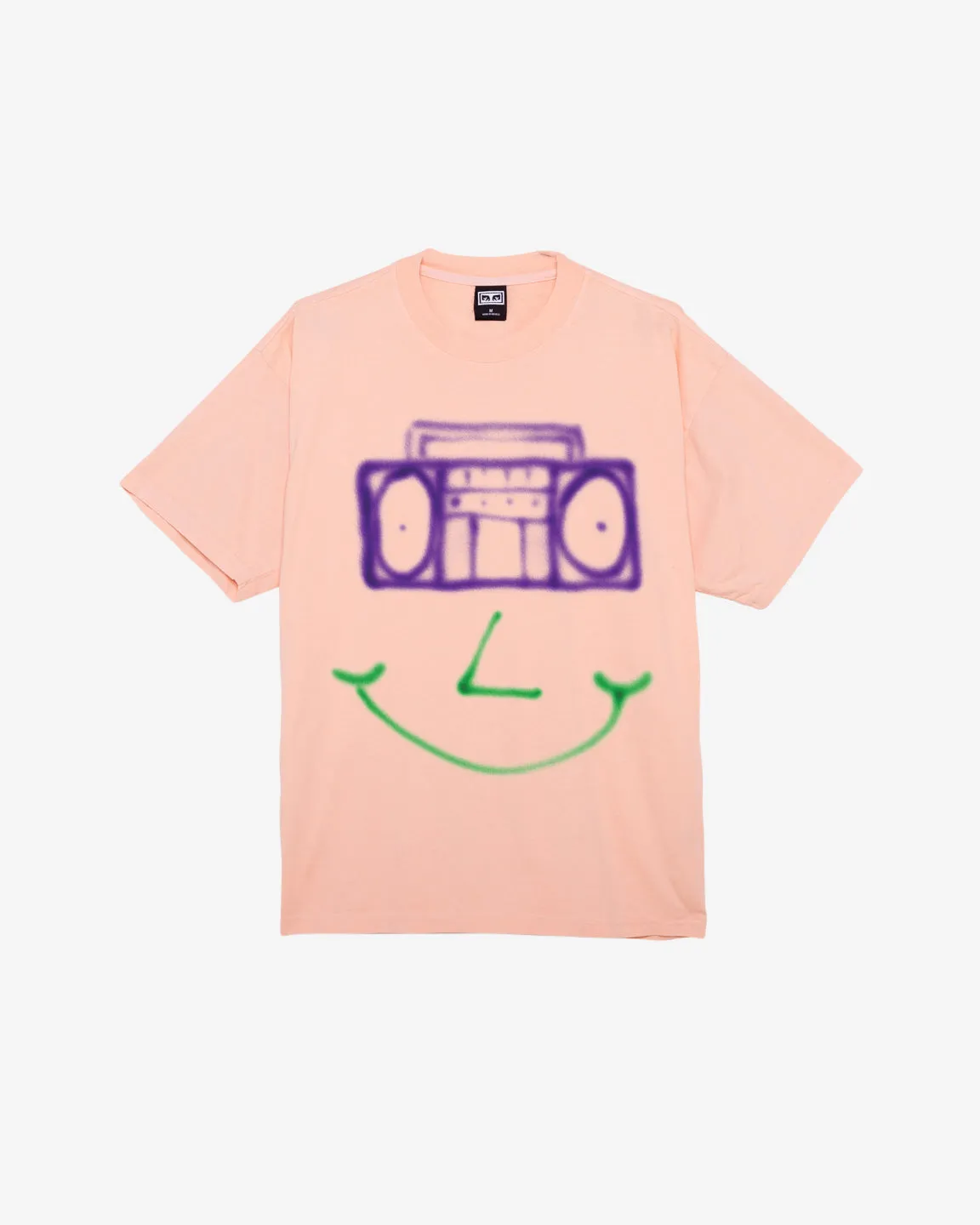HAPPY BOOMBOX HEAVYWEIGHT T-SHIRT sold by Obey