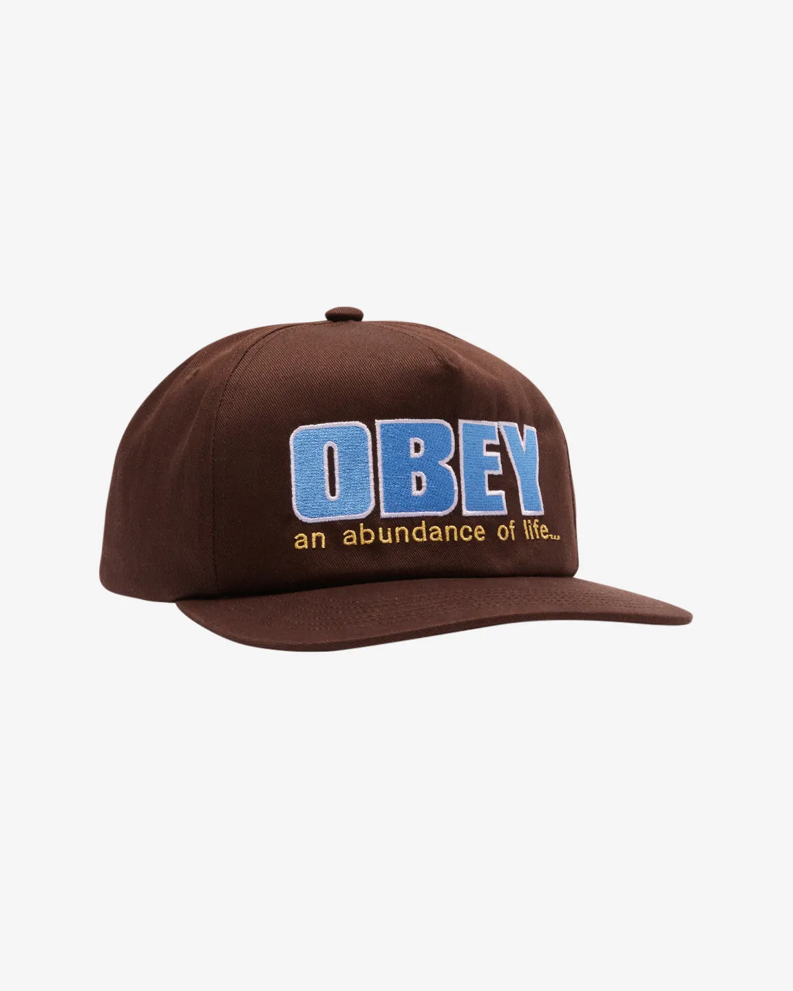 ABUNDANCE 5 PANEL SNAPBACK sold by Obey product image thumbnail 3
