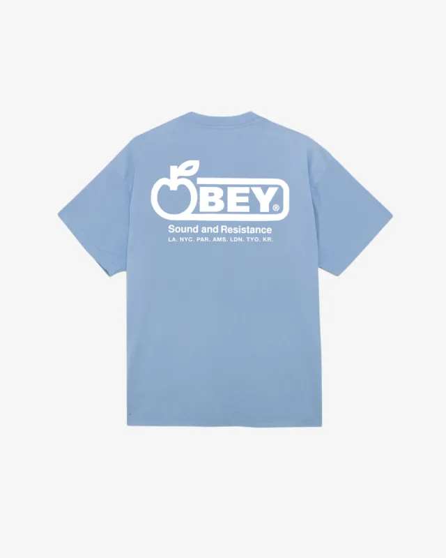 SOUND & RESISTANCE HEAVYWEIGHT T-SHIRT sold by Obey