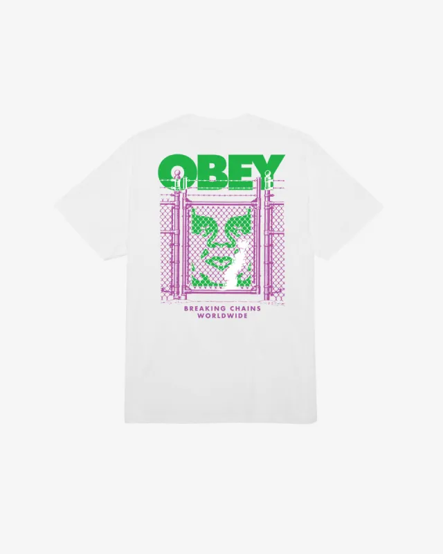 CHAIN LINK FENCE ICON CLASSIC T-SHIRT sold by Obey