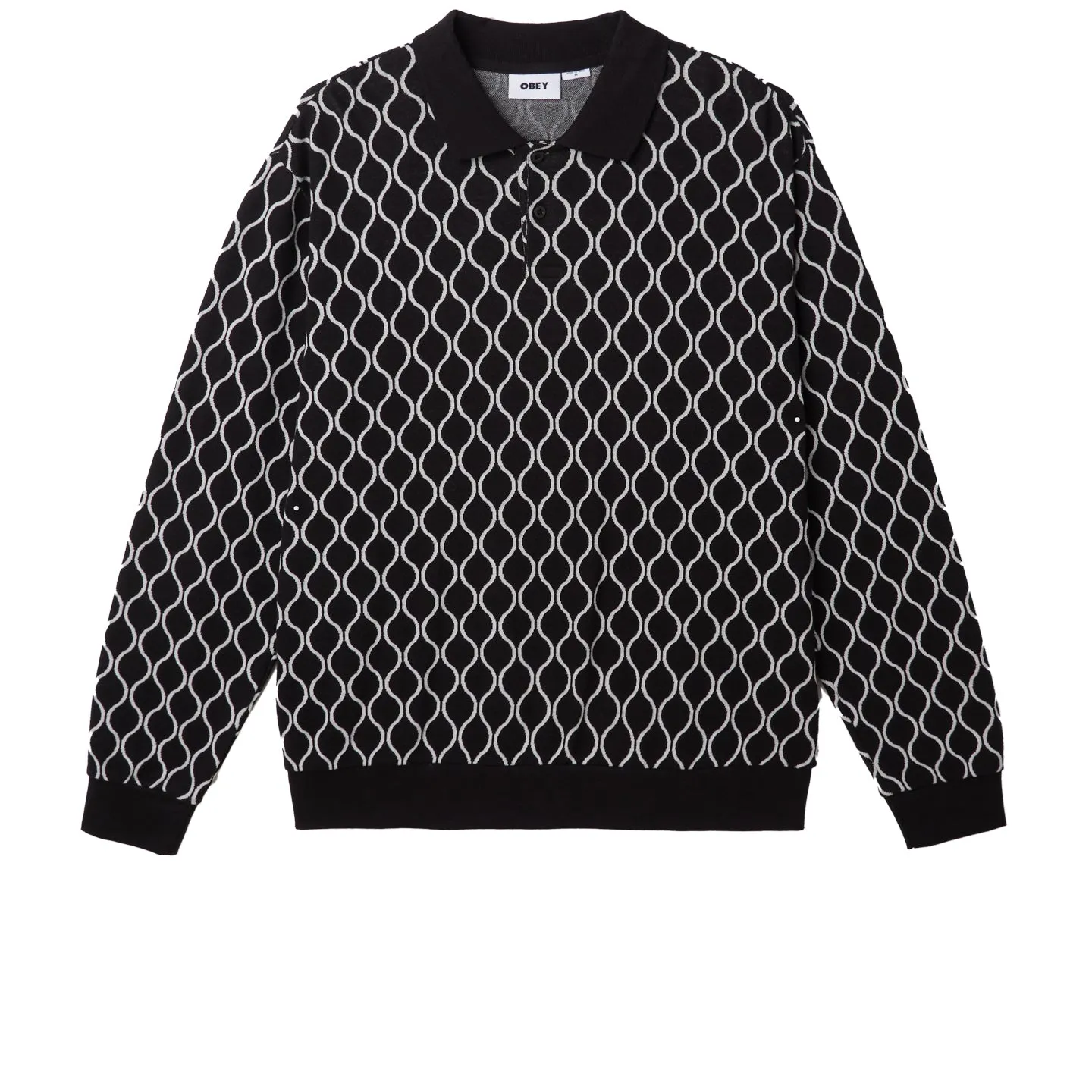 WINDMERE JAQUARD LS POLO sold by Obey