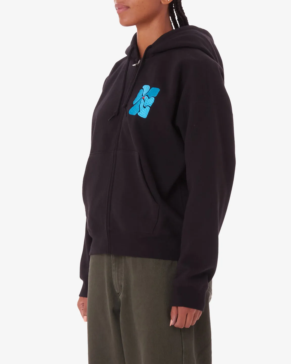 FLORA ZIP HOOD sold by Obey product image thumbnail 2