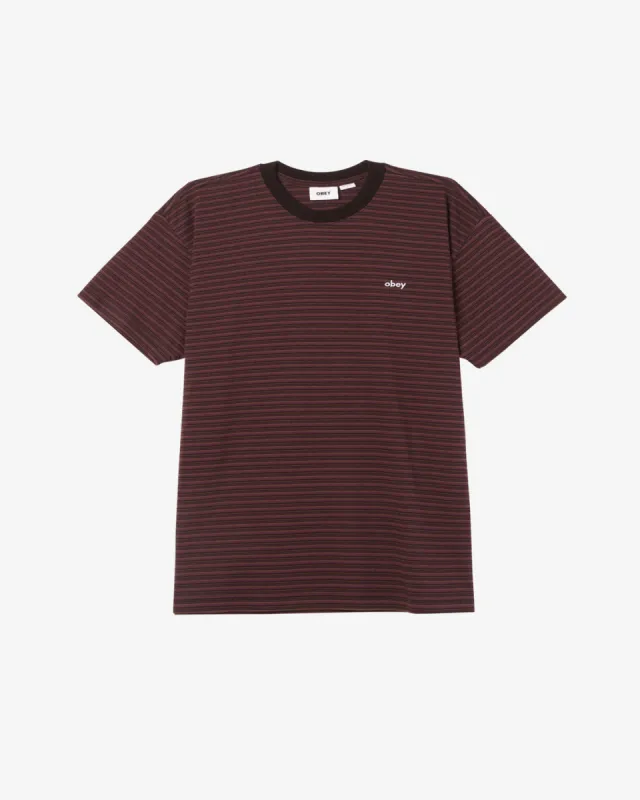 RELOCATED STRIPE T-SHIRT sold by Obey