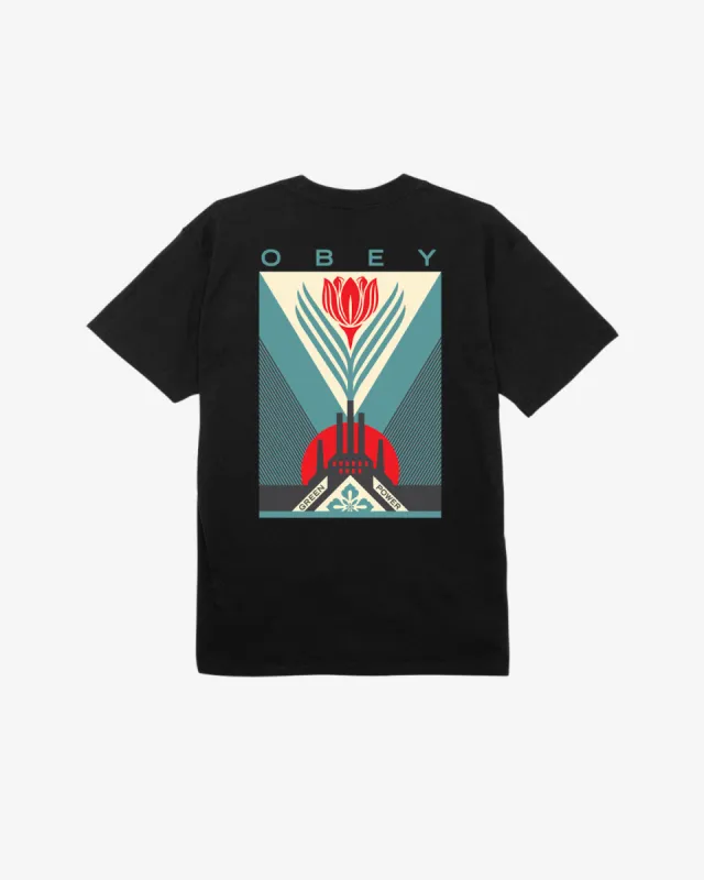 GREEN POWER FACTORY CLASSIC T-SHIRT sold by Obey