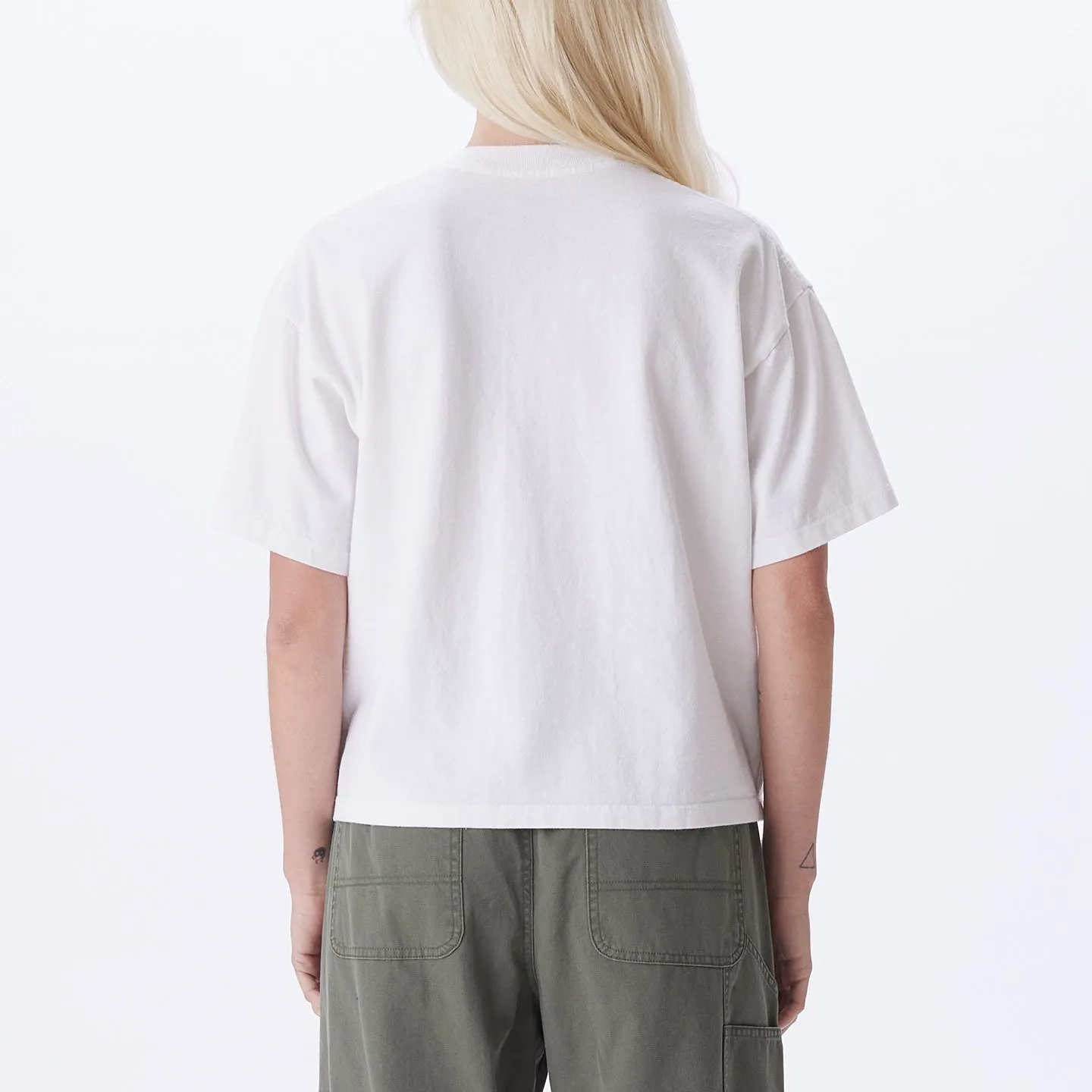 COLLEGIATE OBEY CUSTOM CROP T-SHIRT sold by Obey product image thumbnail 3