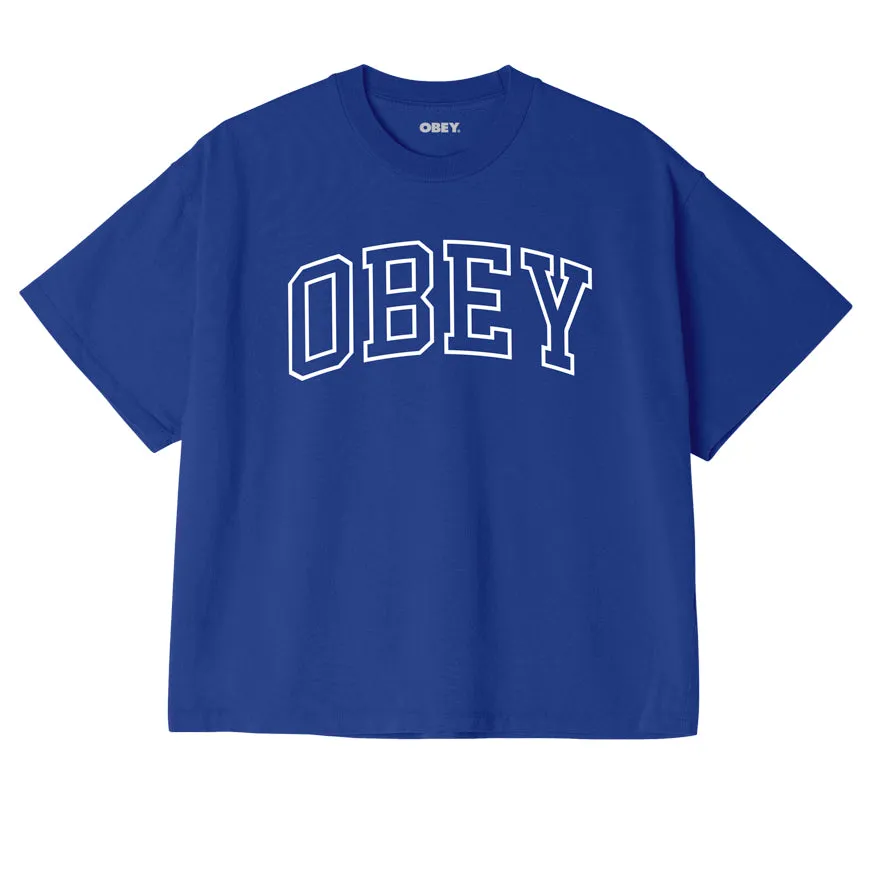 COLLEGIATE OBEY CUSTOM CROP T-SHIRT sold by Obey product image thumbnail 2