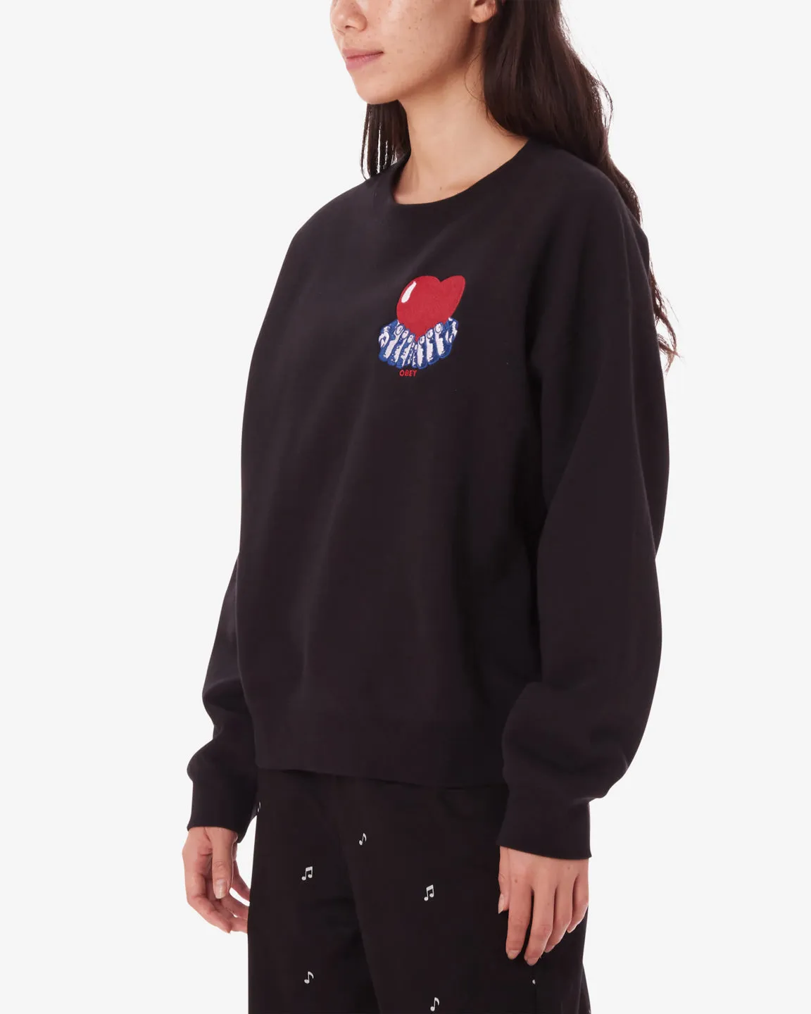 HEART CREWNECK sold by Obey product image thumbnail 2
