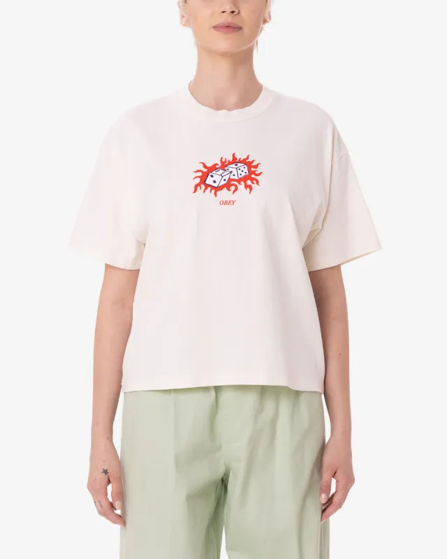 FLAMMING DICE RAEGAN T-SHIRT sold by Obey