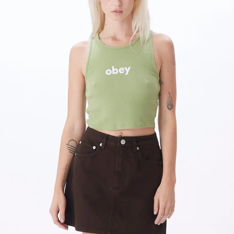 LOWER CASE RIB MEGAN TANK sold by Obey