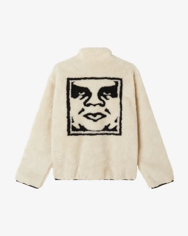 ICON FACE SHERPA JACKET sold by Obey