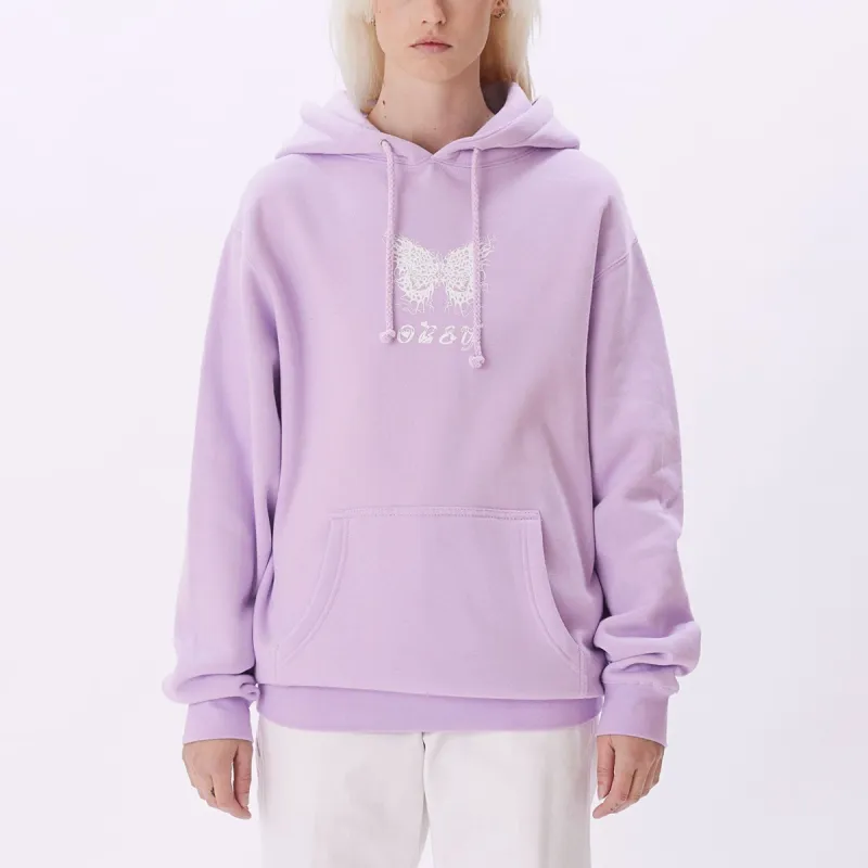 FLAMING BUTTERFLY BASIC PULLOVER HOOD sold by Obey