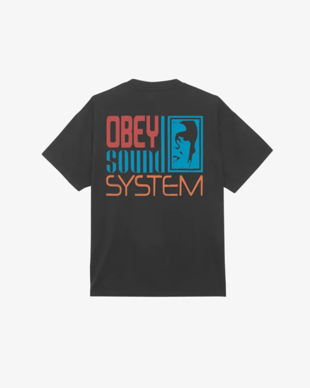 SOUND SYSTEM HEAVYWEIGHT T-SHIRT sold by Obey