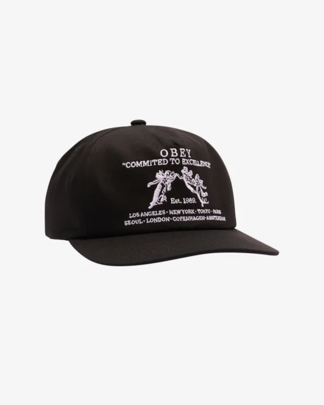EXCELLENCE 5 PANEL SNAPBACK sold by Obey