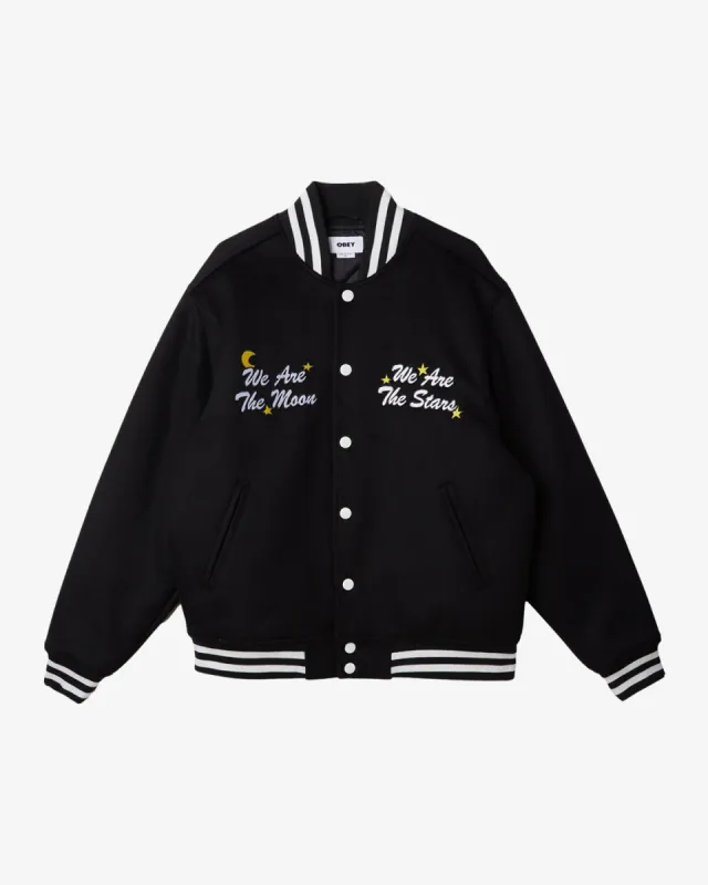 Stussy 80 Wool Varsity Jacket 'Black' 115713 | Parallel