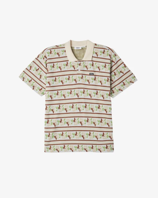 PRESSED JACQUARD POLO sold by Obey