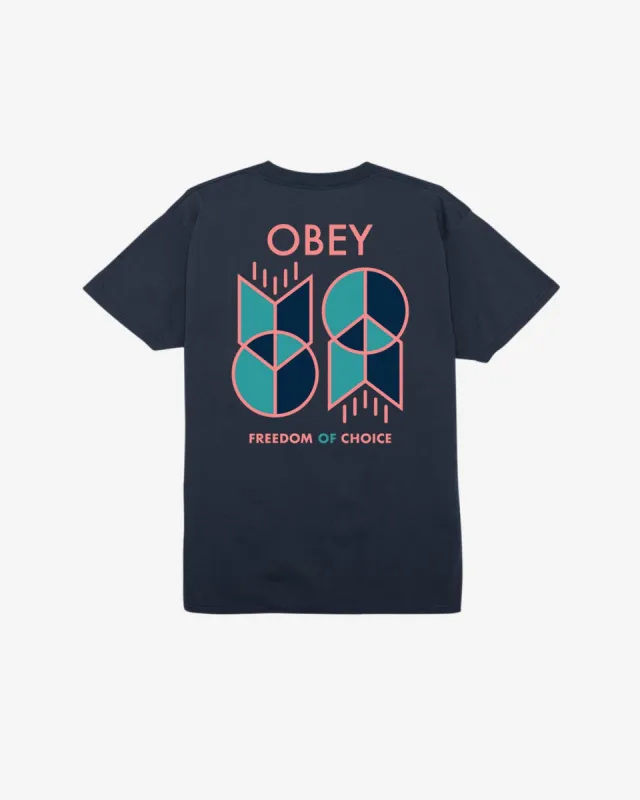 FREEDOM OF CHOICE CLASSIC T-SHIRT sold by Obey