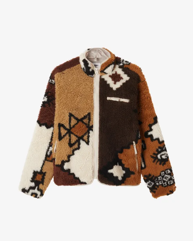 MOROCCAN RUG SHERPA JACKET sold by Obey