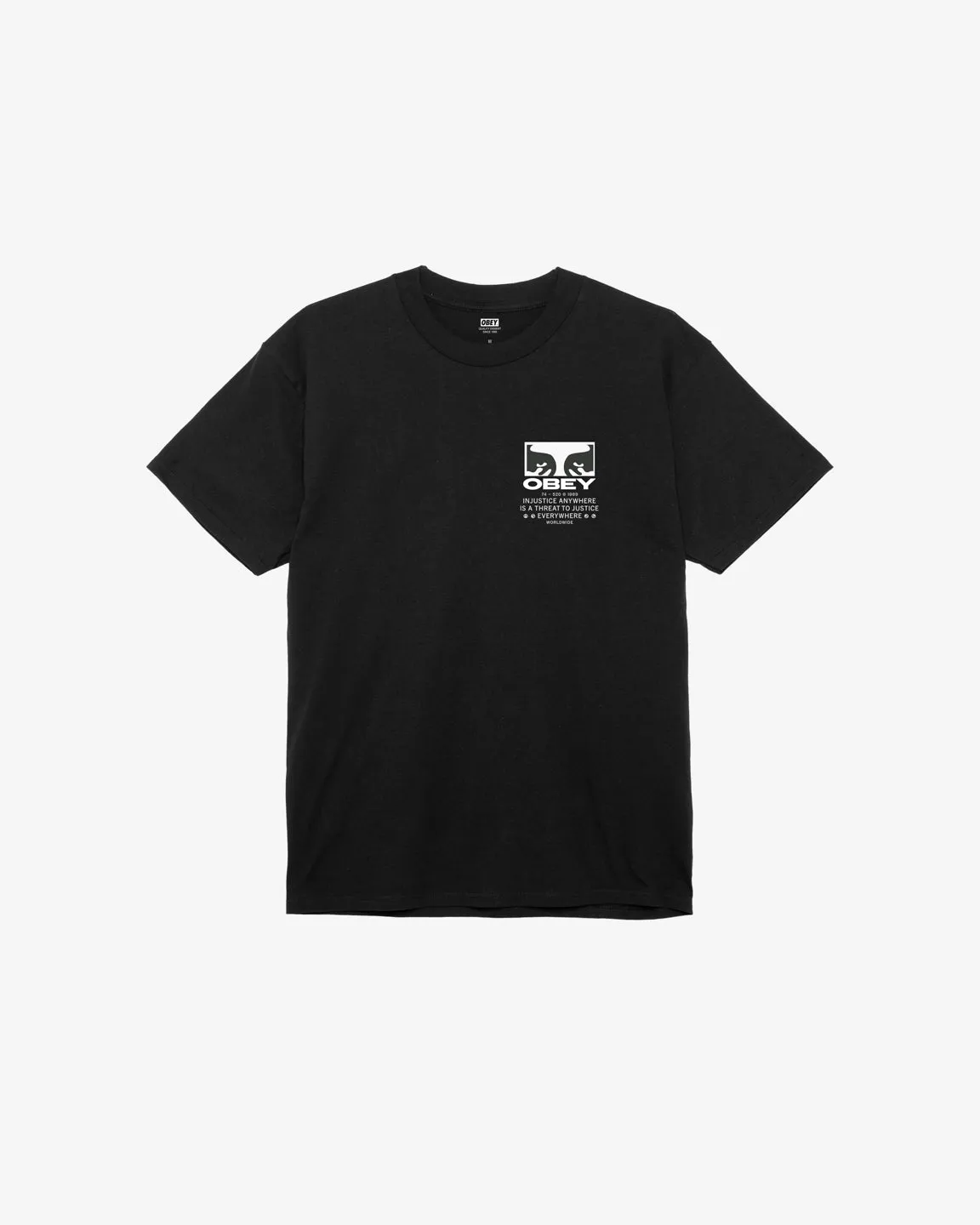 JUSTICE EVERYWHERE CLASSIC T-SHIRT sold by Obey product image thumbnail 4