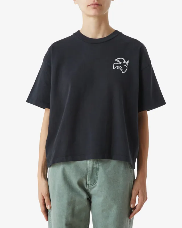 PEACE & LOVE FOR ALL DOVE RAEGAN T-SHIRT sold by Obey