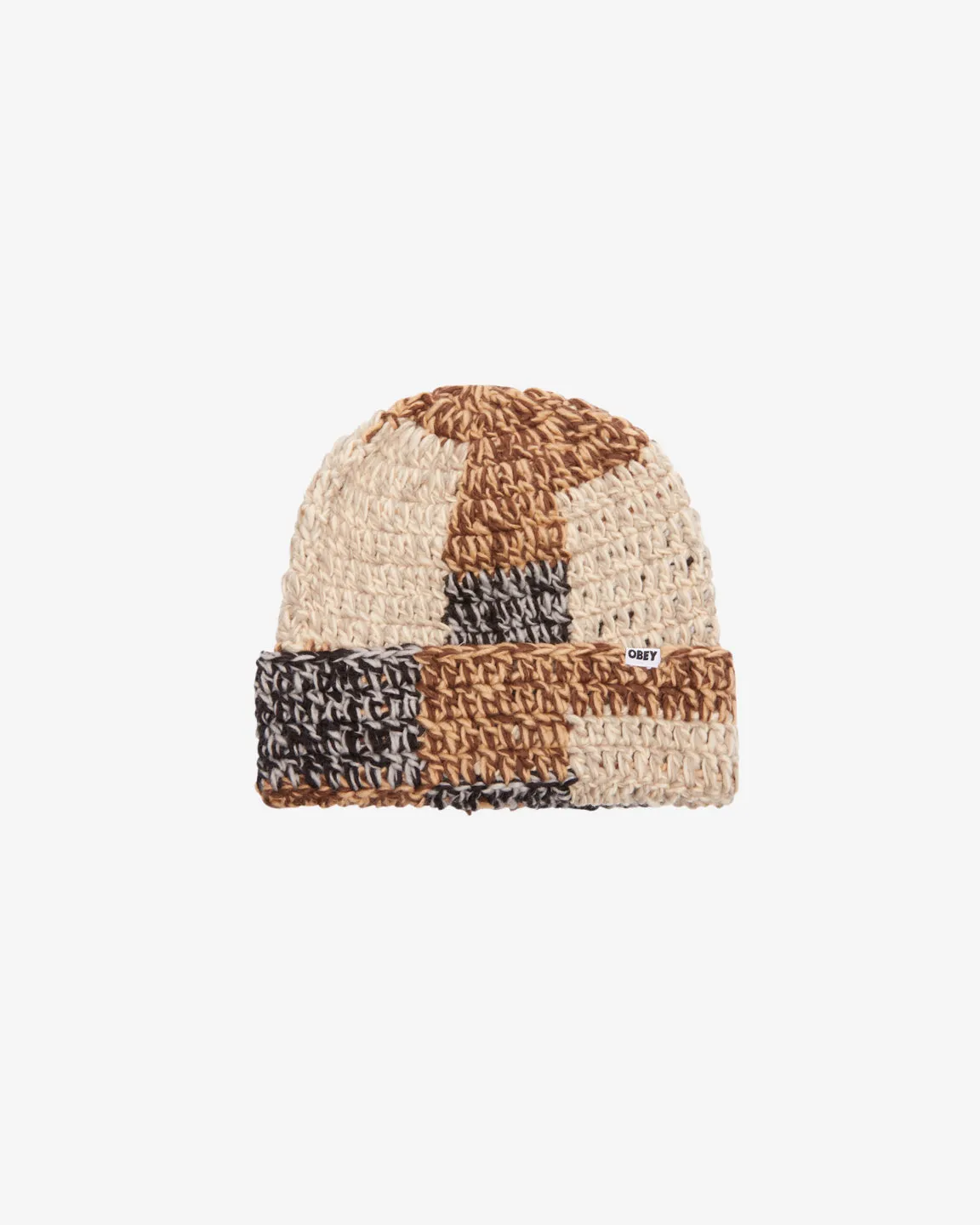 PATCHWORK RIB BEANIE sold by Obey