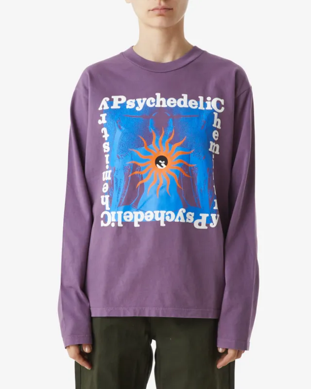 PSYCHEDELIC CHEMISTRY PIGMENT LS T-SHIRT sold by Obey