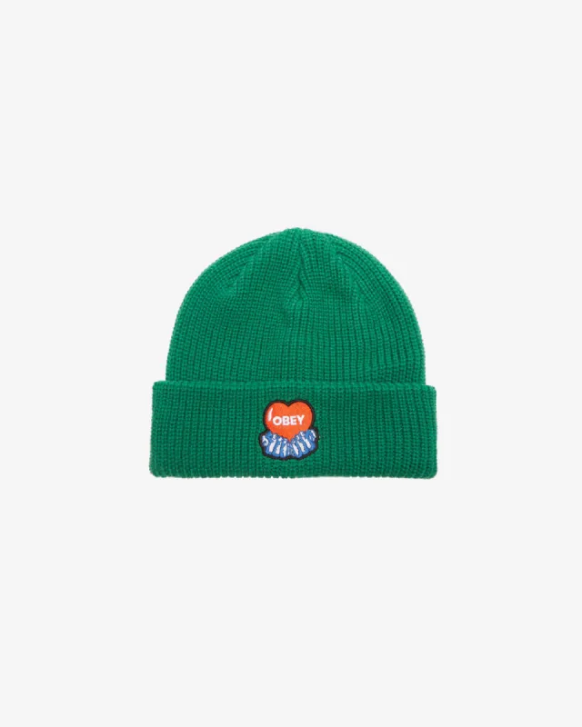 HEART BEANIE sold by Obey