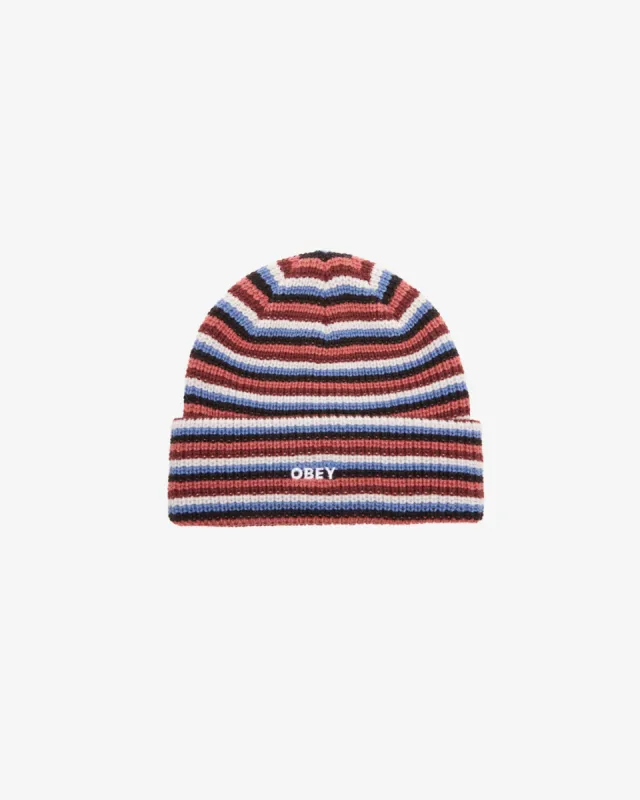 5 STRIPES FUTURE BEANIE sold by Obey