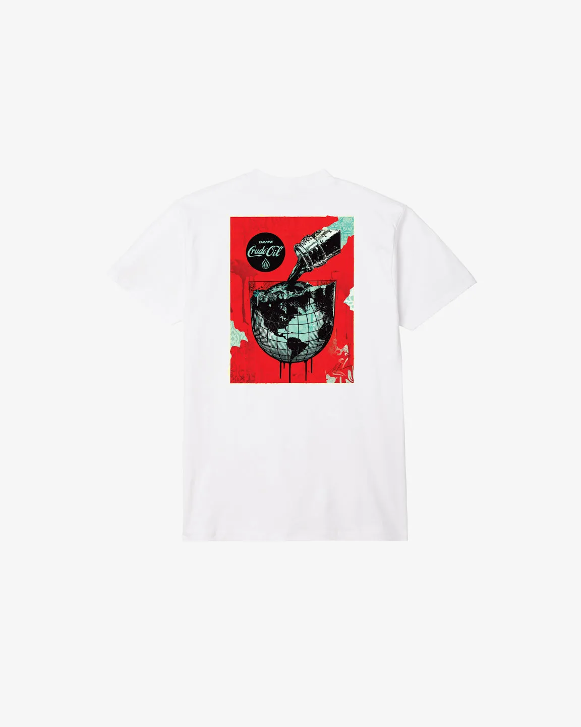 DRINK CRUDE OIL CUP CLASSIC T-SHIRT sold by Obey product image thumbnail 3
