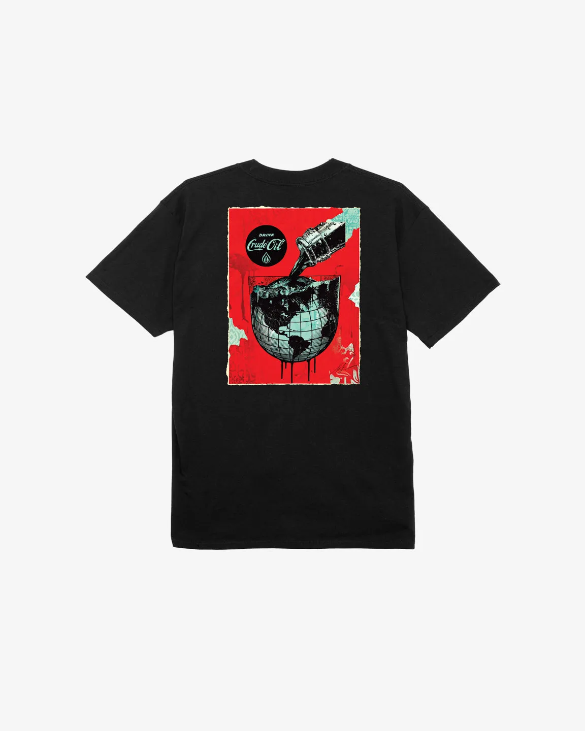 DRINK CRUDE OIL CUP CLASSIC T-SHIRT sold by Obey product image thumbnail 5