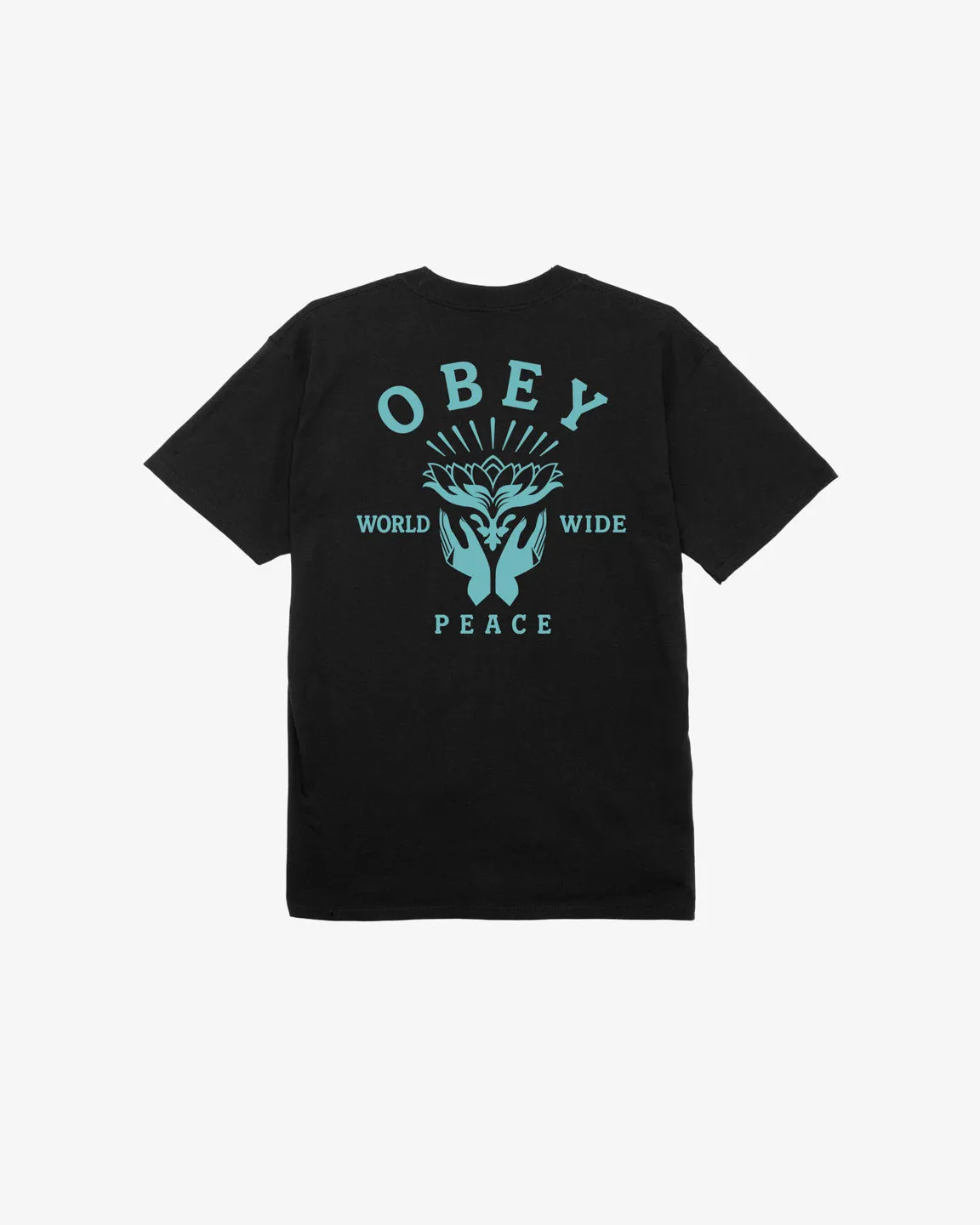LOTUS WITH HANDS CLASSIC T-SHIRT sold by Obey product image thumbnail 5