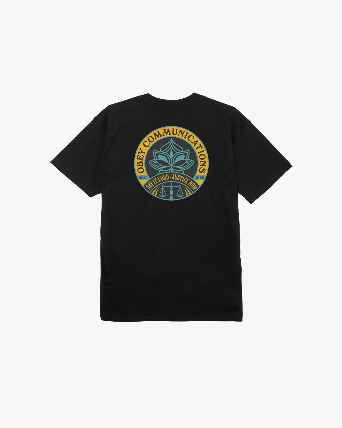 SAY IT LOUD LOTUS CLASSIC T-SHIRT sold by Obey product image thumbnail 3