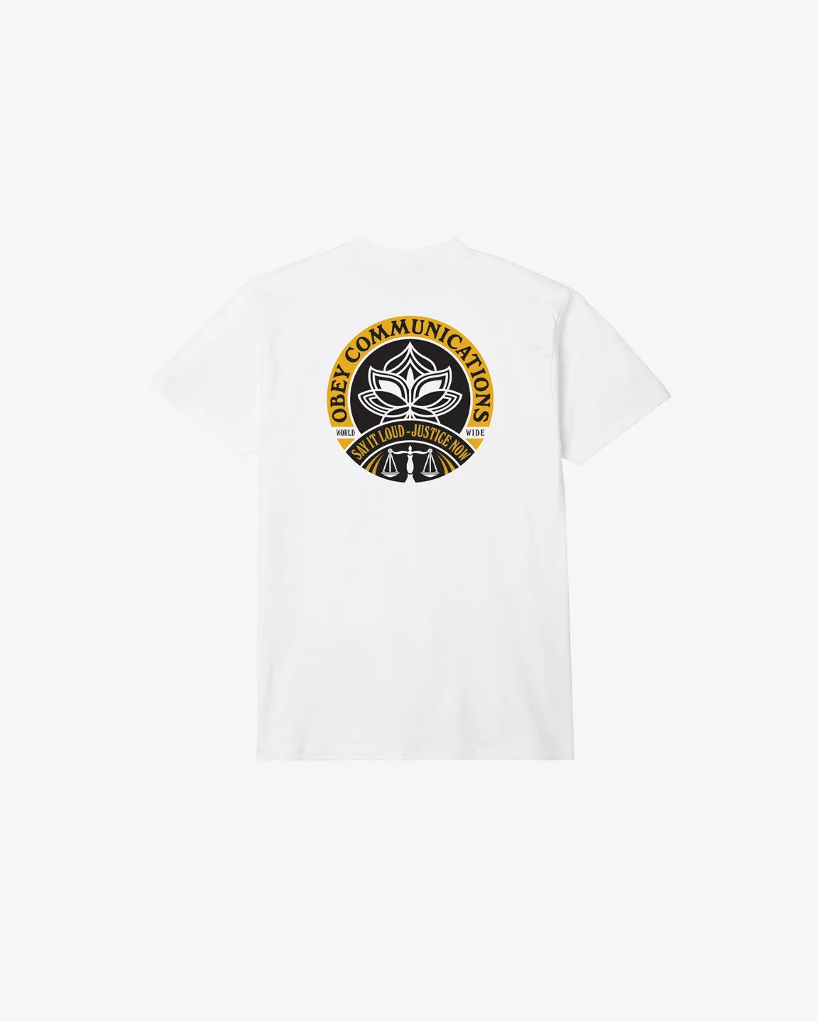SAY IT LOUD LOTUS CLASSIC T-SHIRT sold by Obey product image thumbnail 5