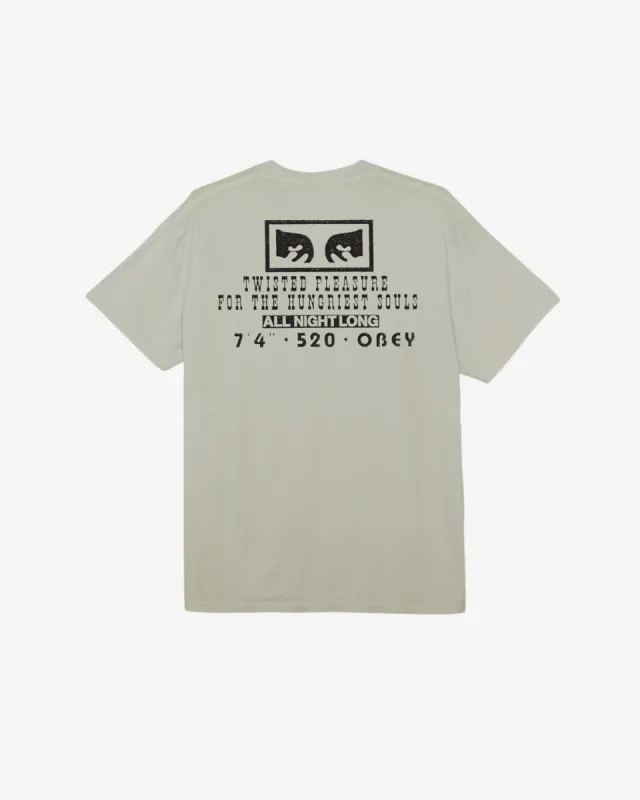 TWISTED PLEASURE PIGMENT T-SHIRT sold by Obey