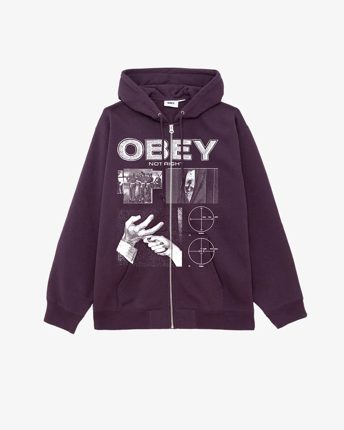 NOT RIGHT PREMIUM PULLOVER HOOD sold by Obey