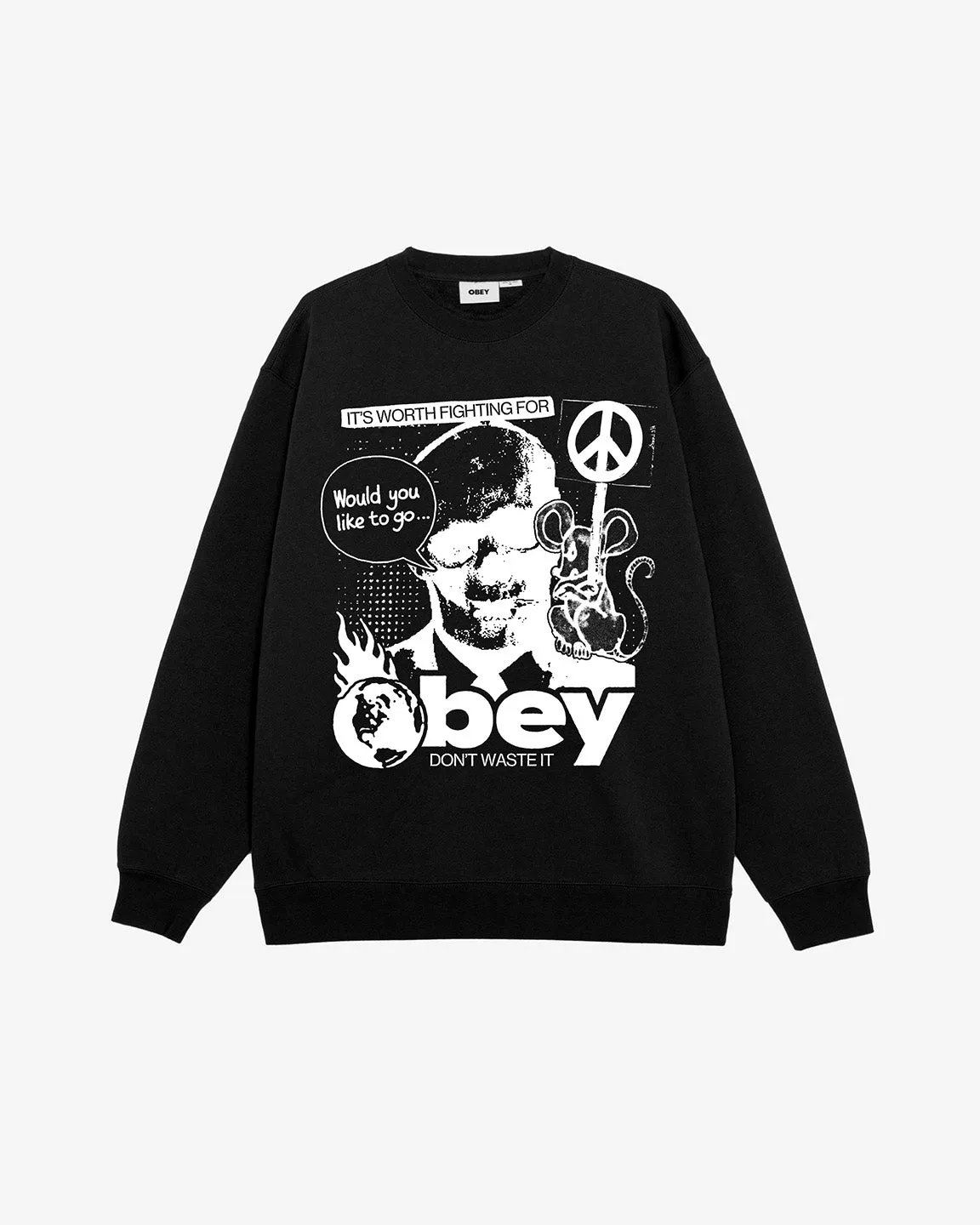 DONT WASTE IT PREMIUM CREW sold by Obey product image thumbnail 3