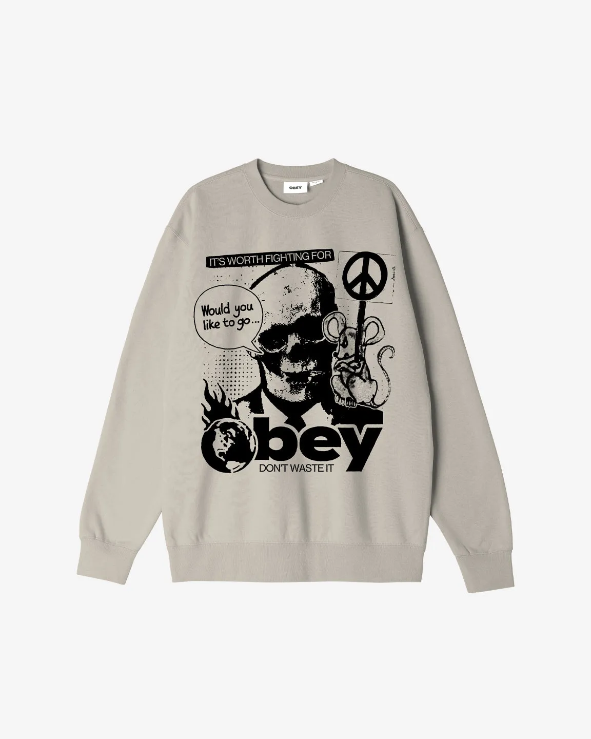 DONT WASTE IT PREMIUM CREW sold by Obey product image thumbnail 2
