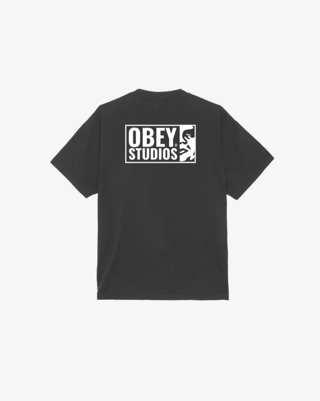 STUDIOS ICON HEAVYWEIGHT T-SHIRT sold by Obey